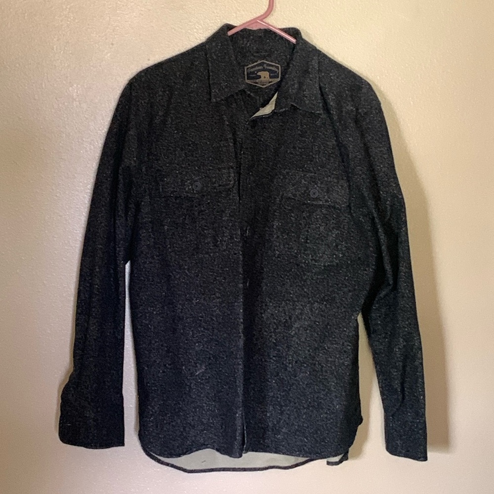 Men’s long sleeve button up and blue short sleeve. 2 shirts for price of one